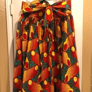 African/Ankara Print Maxi Skirt